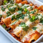 Homemade Sweet Potato Black Bean Enchiladas recipe photo