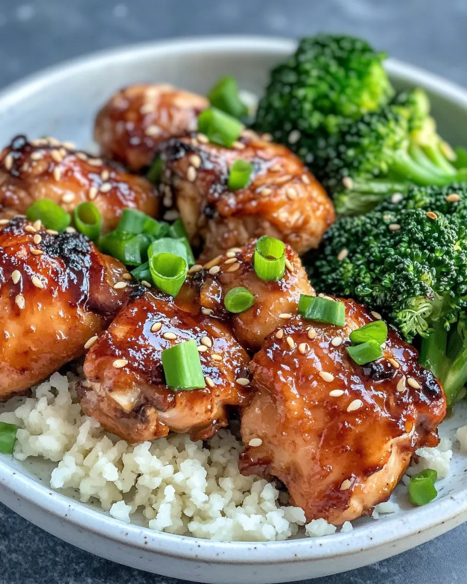Easy Teriyaki Chicken Thighs And Broccoli recipe photo