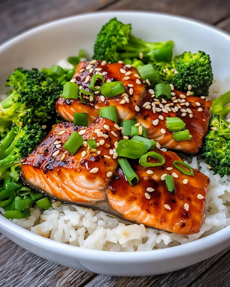 Homemade Teriyaki Salmon Rice Bowls recipe photo