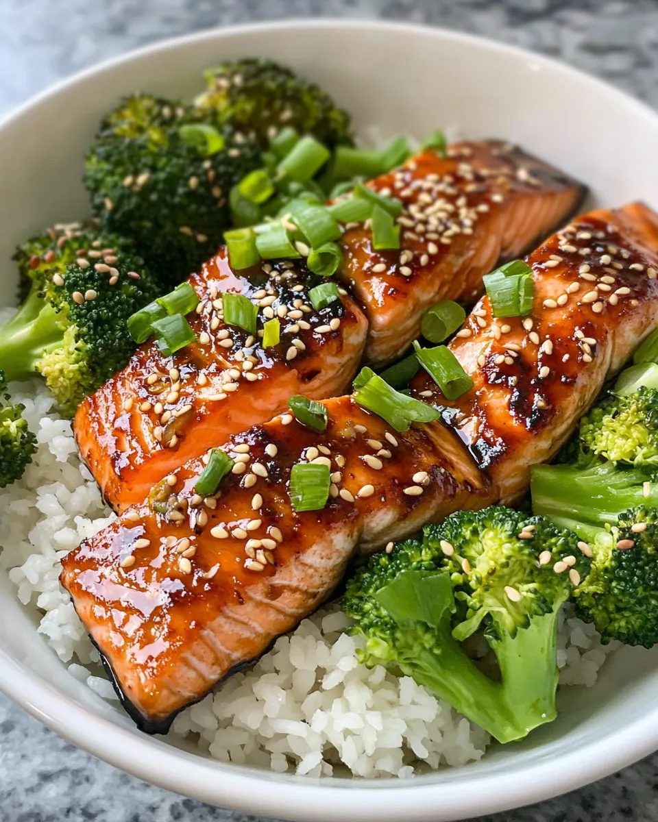 Classic Teriyaki Salmon Rice Bowls dish photo