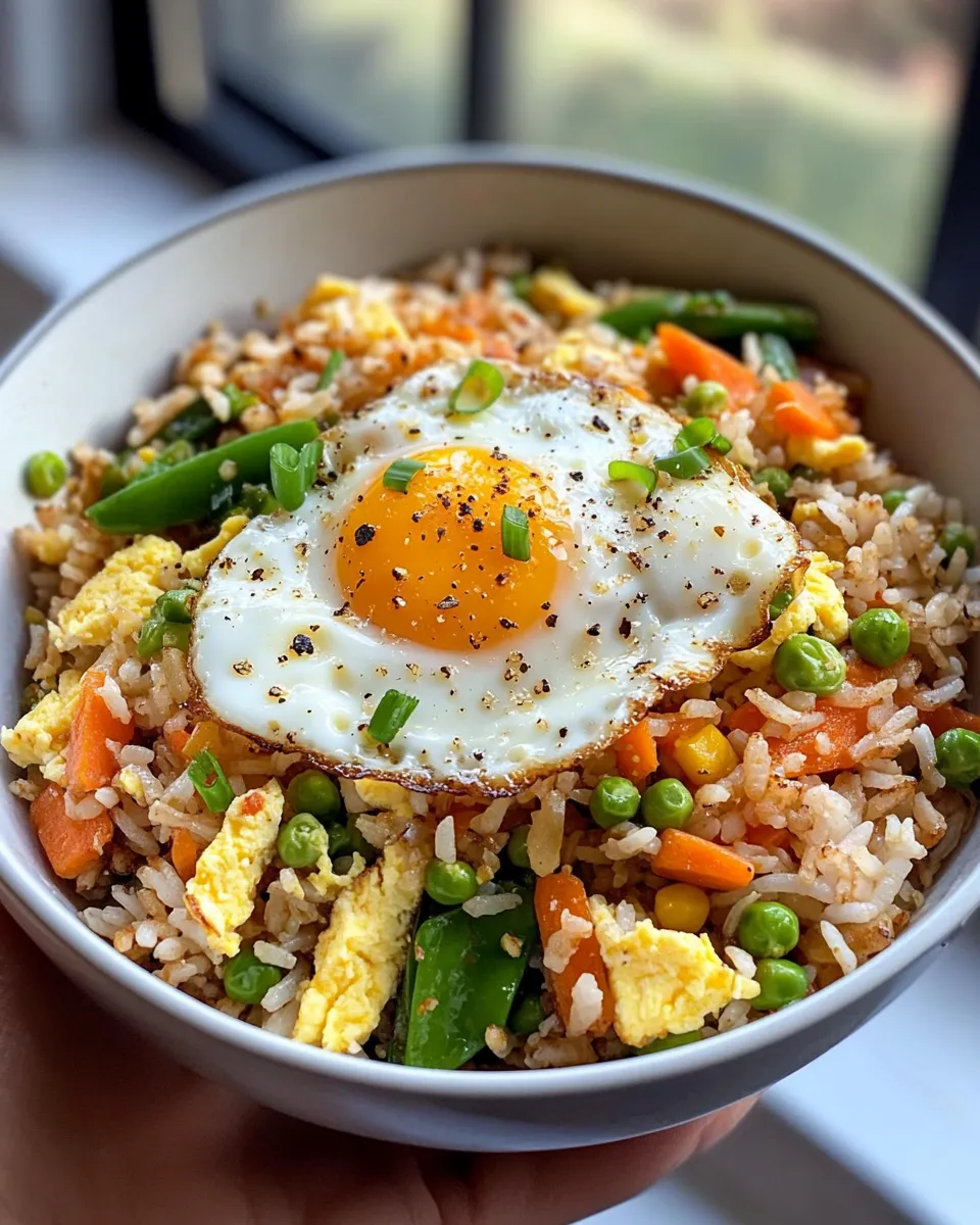 Classic Veggie Fried Rice With Eggs recipe image