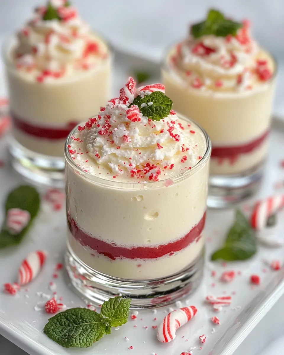 Homemade White Chocolate Peppermint Mousse photo