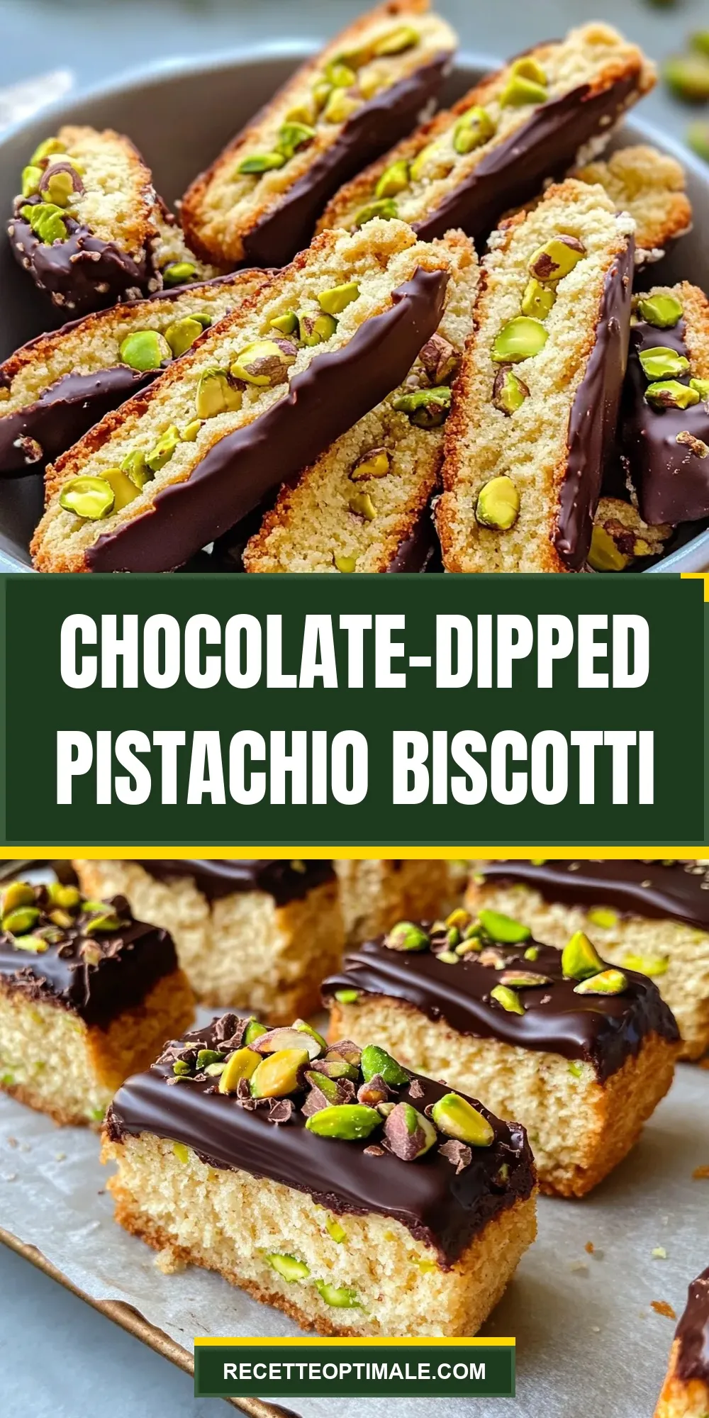 The Best Chocolate-Dipped Pistachio Biscotti Ever