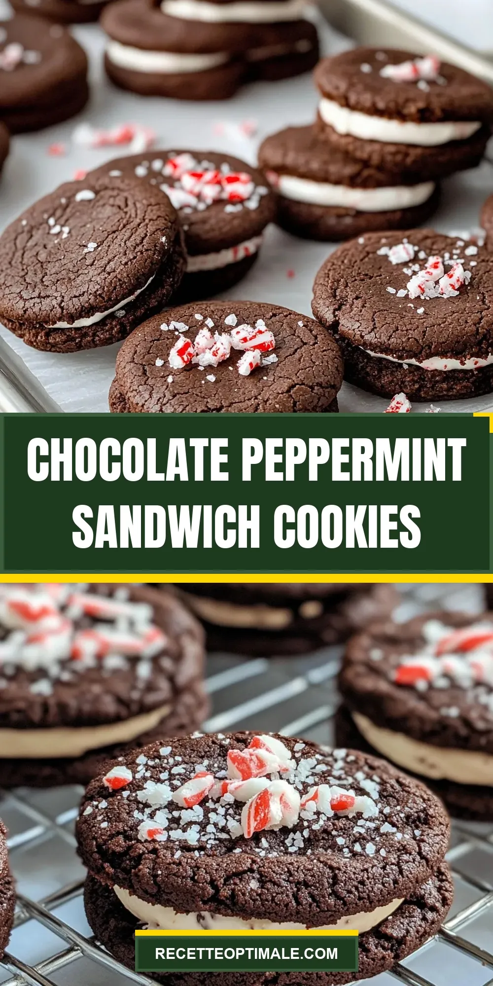 How To Make Healthy Chocolate Peppermint Sandwich Cookies
