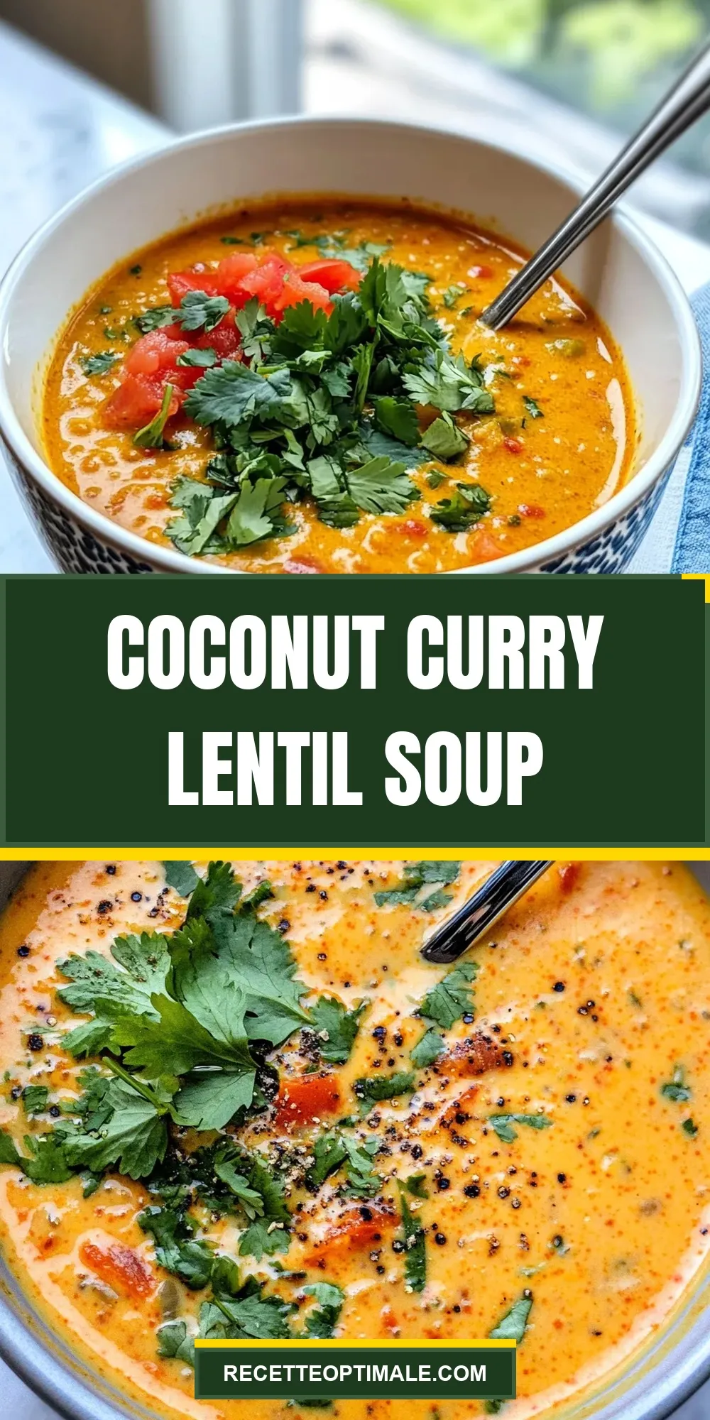 Coconut Curry Lentil Soup (Easy & Delicious)