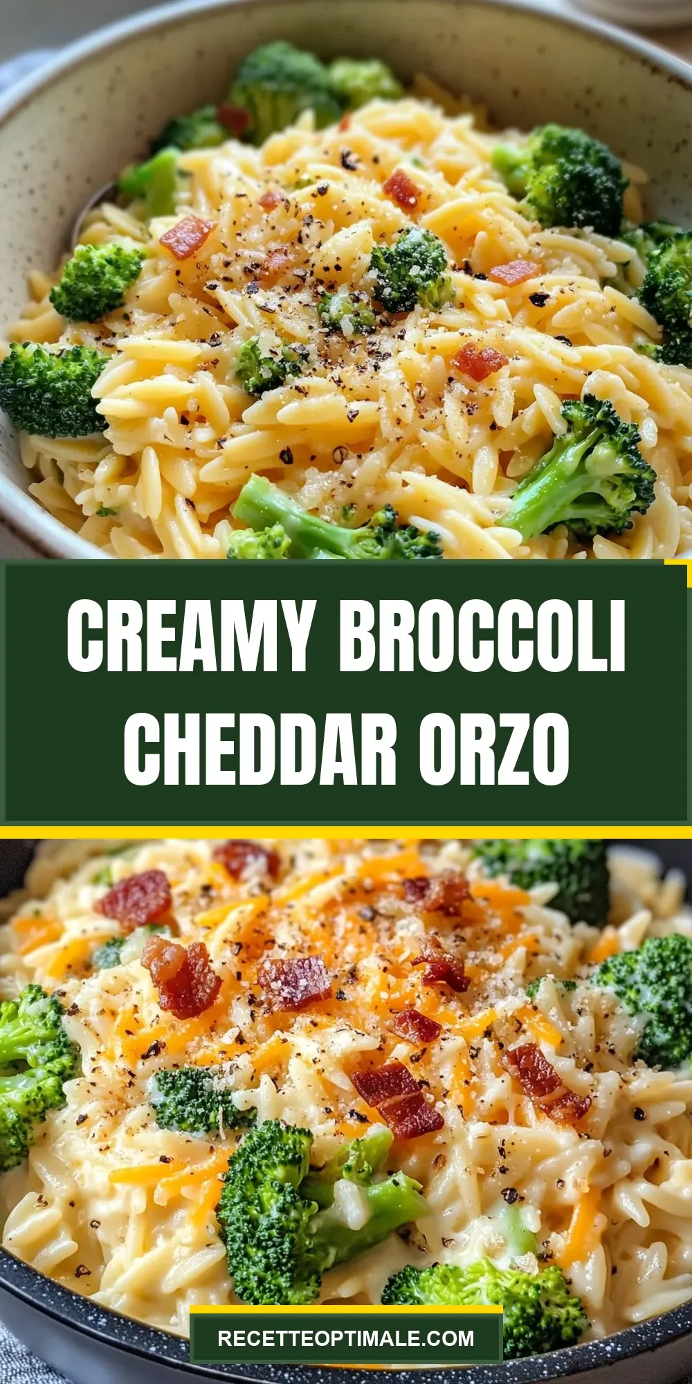 How To Make Homemade Creamy Broccoli Cheddar Orzo