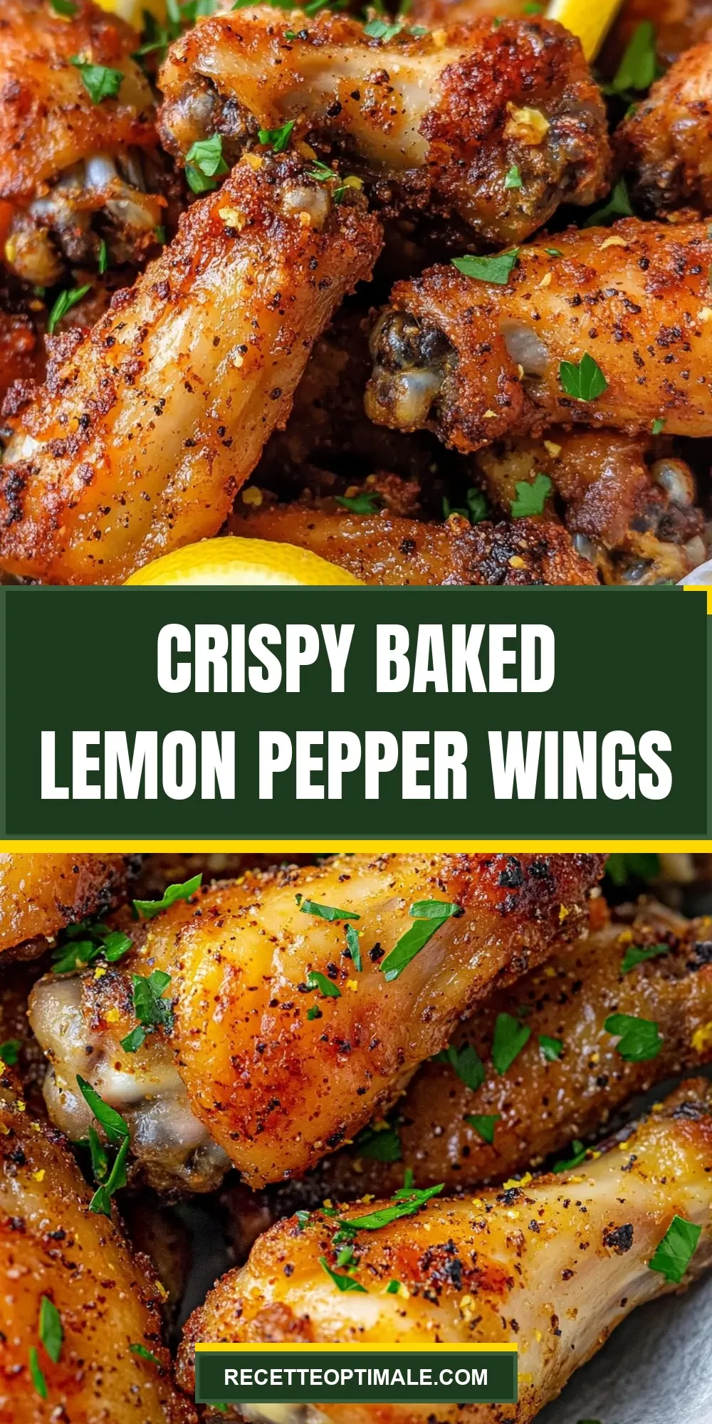 Crispy Baked Lemon Pepper Wings Recipe