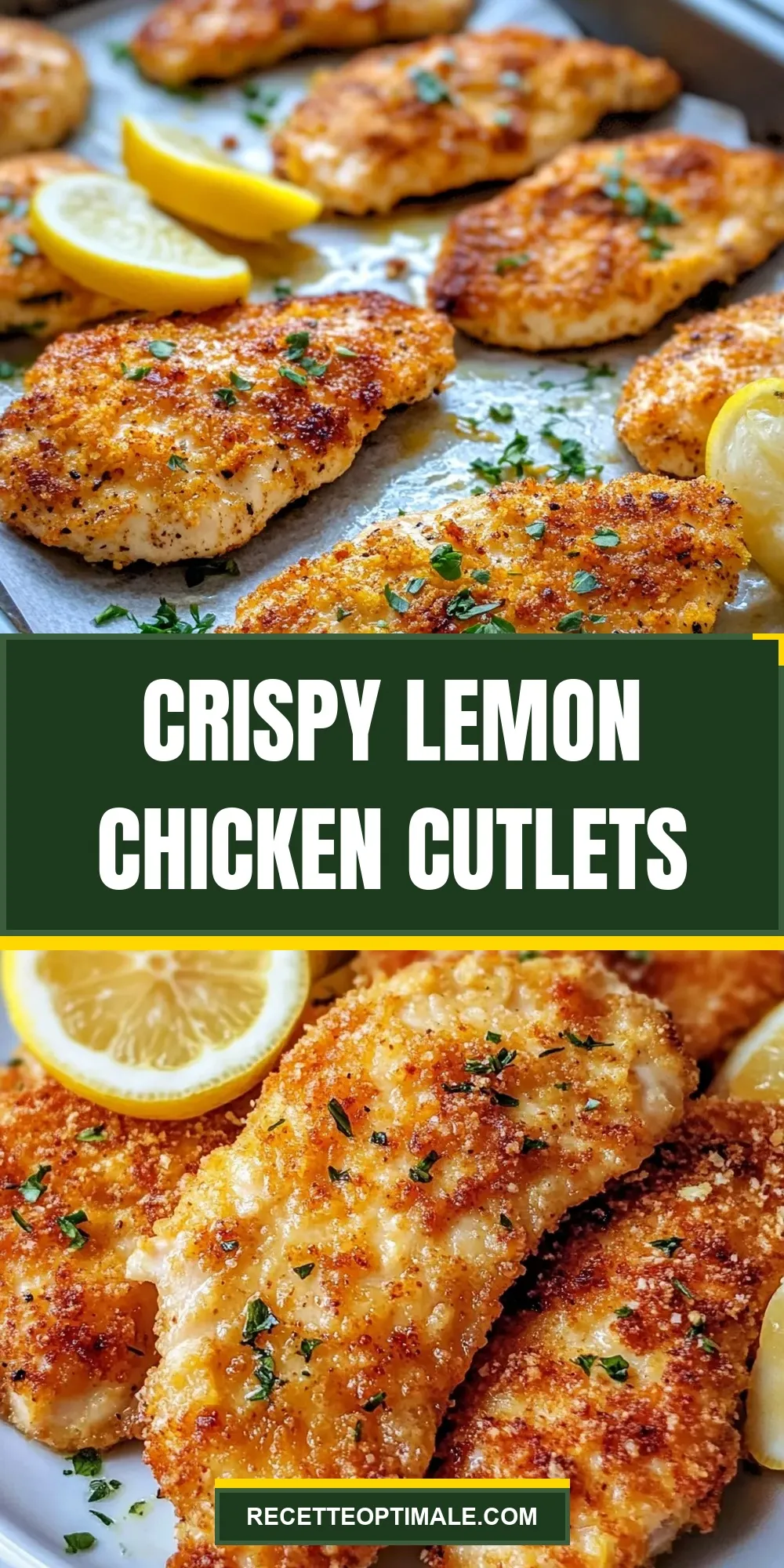 Crispy Lemon Chicken Cutlets Recipe