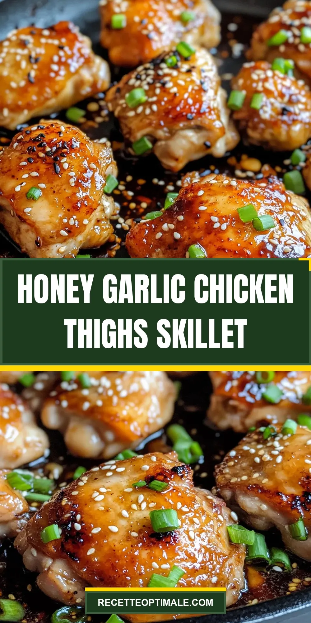 Savory Honey Garlic Chicken Thighs Skillet
