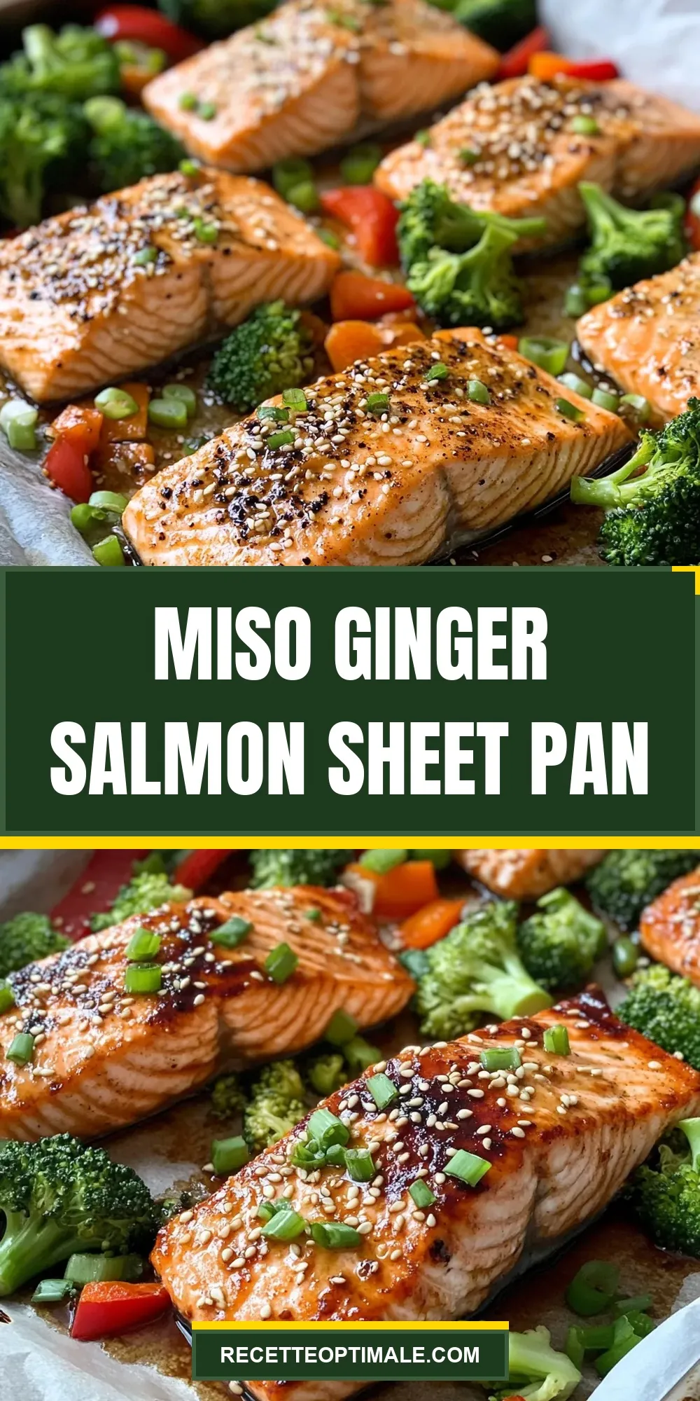 Miso Ginger Salmon Sheet Pan Recipe