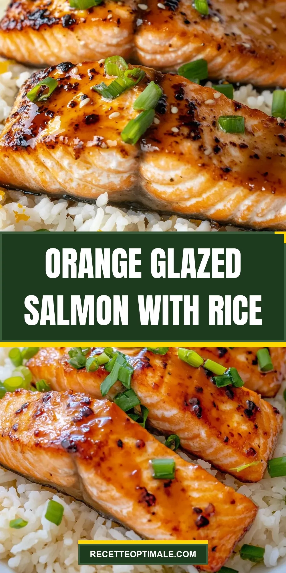 Orange Glazed Salmon With Rice (Amazing & Delicious)
