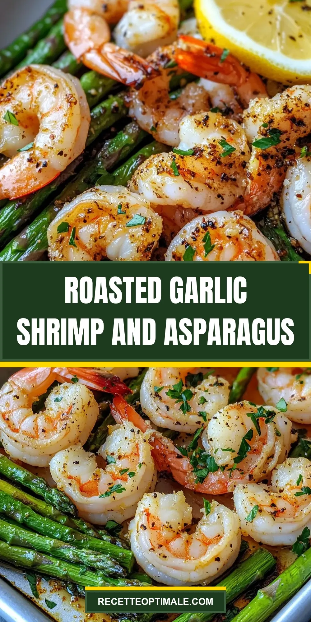 Fresh Roasted Garlic Shrimp And Asparagus