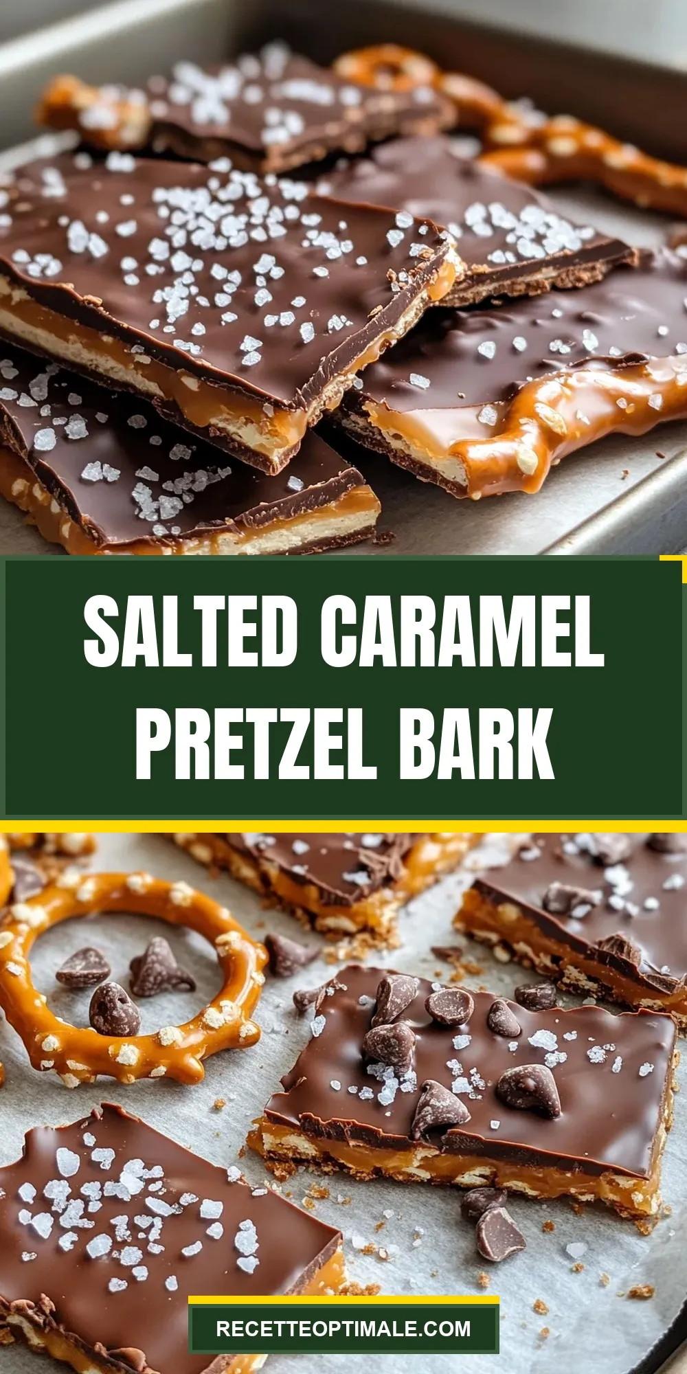 Salted Caramel Pretzel Bark (Easy & Delicious)