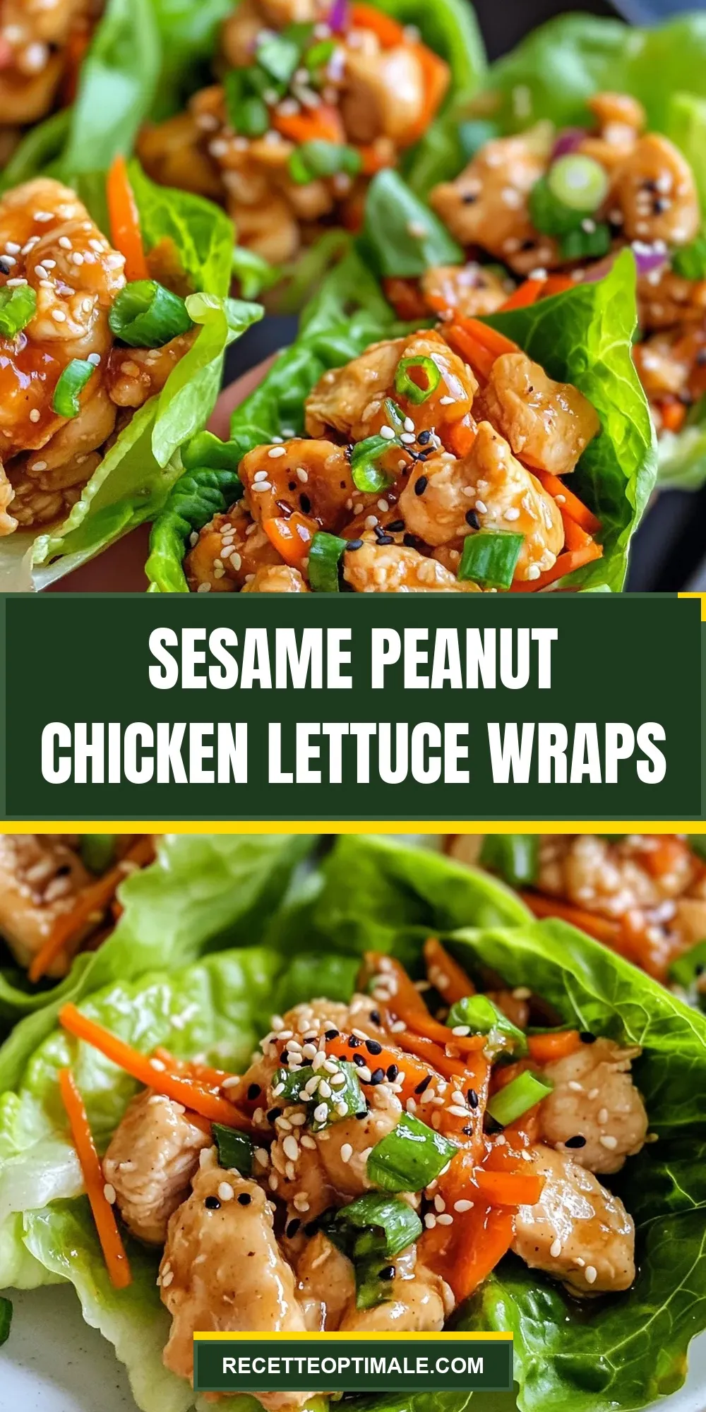 The Best Sesame Peanut Chicken Lettuce Wraps Ever