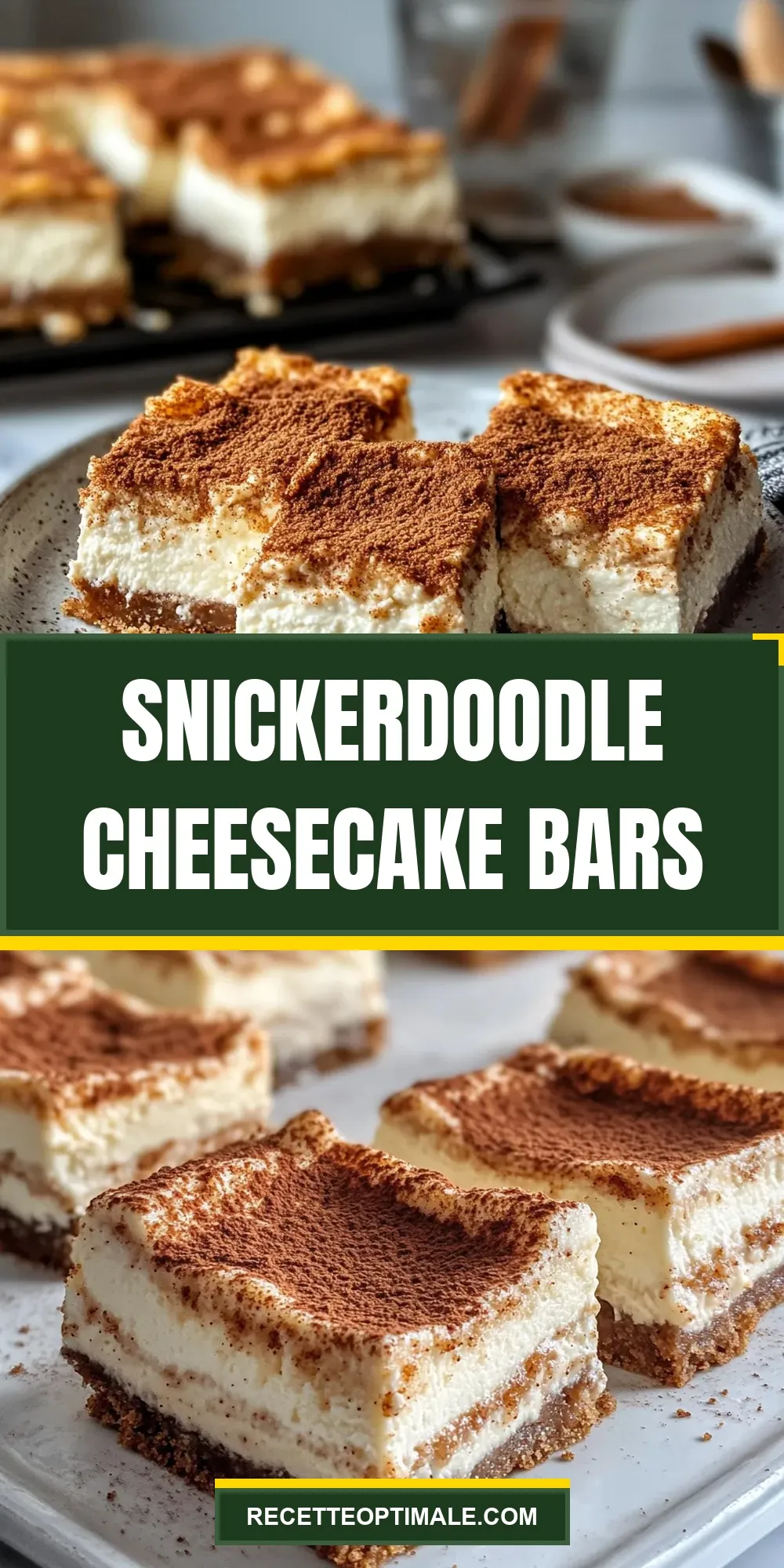Snickerdoodle Cheesecake Bars Recipe