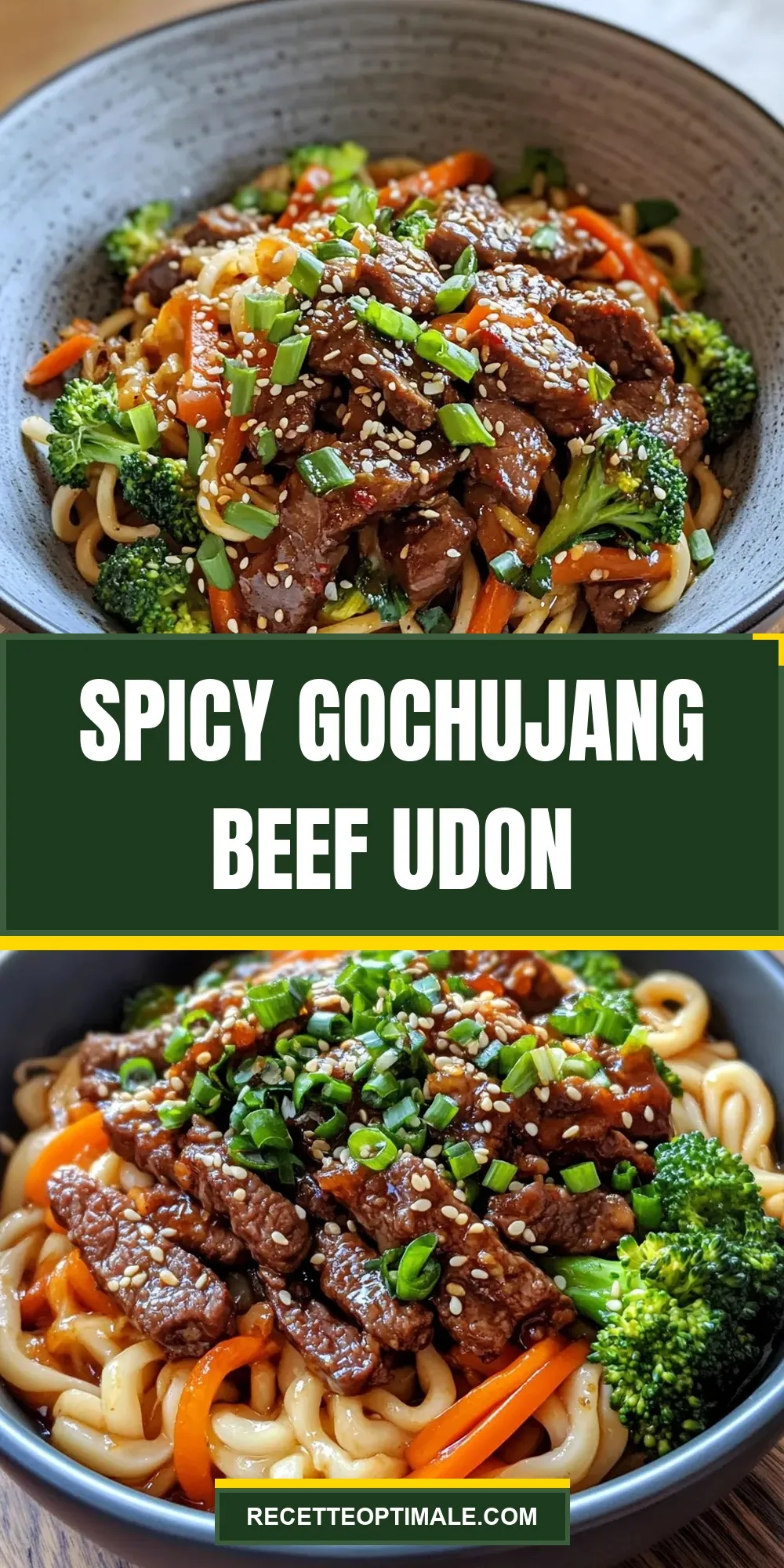 Spicy Gochujang Beef Udon (Delicious & Delicious)