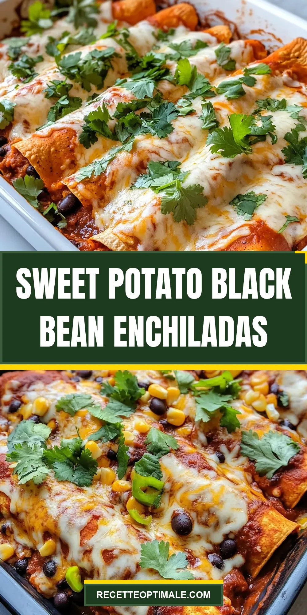 Easy Sweet Potato Black Bean Enchiladas Recipe
