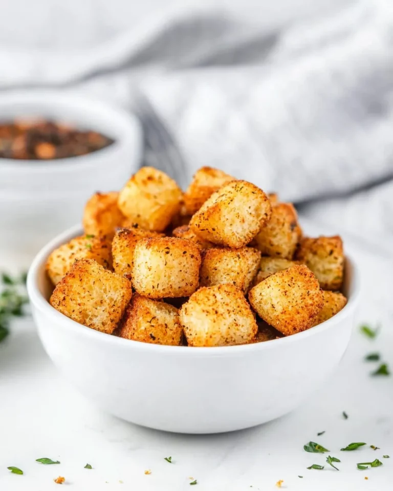 Homemade Air Fryer Croutons recipe photo
