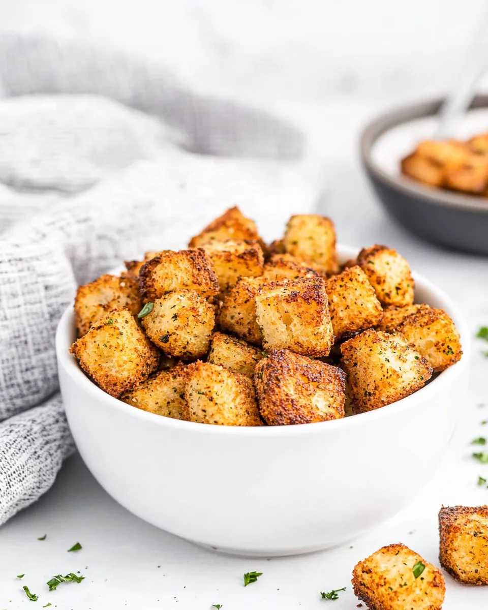 Classic Air Fryer Croutons dish photo