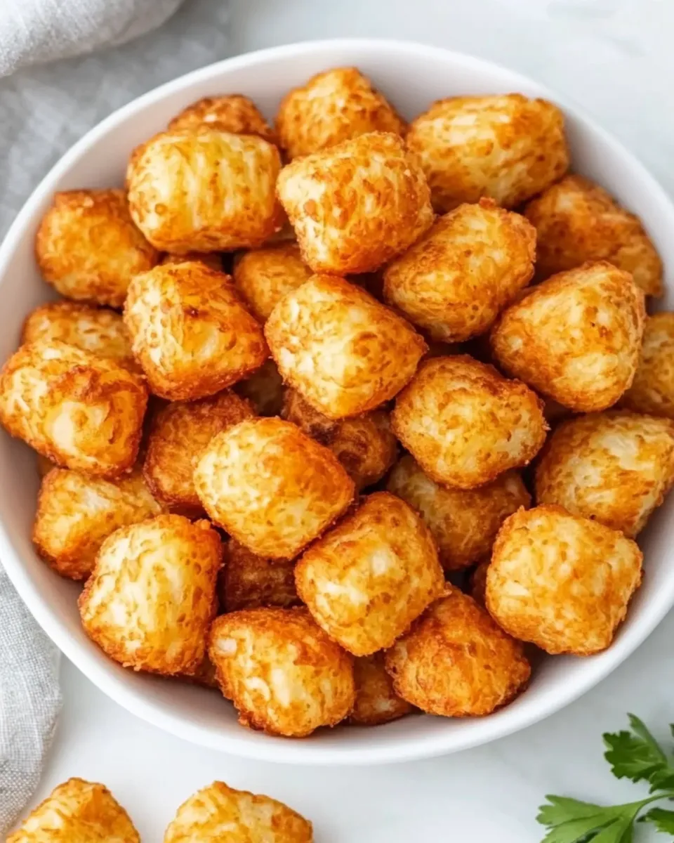 Easy Air Fryer Tater Tots food shot