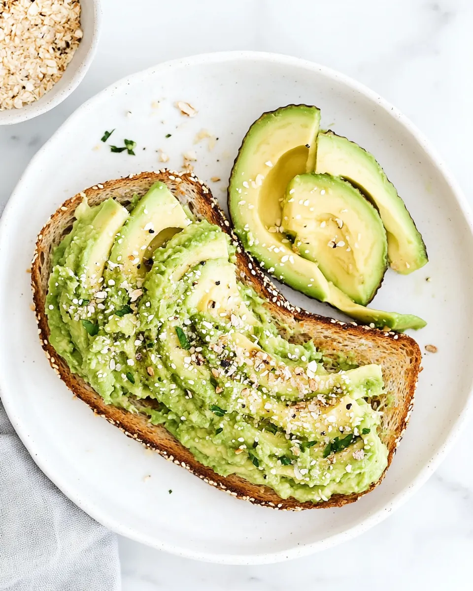 Easy Avocado Toast Recipe dish photo