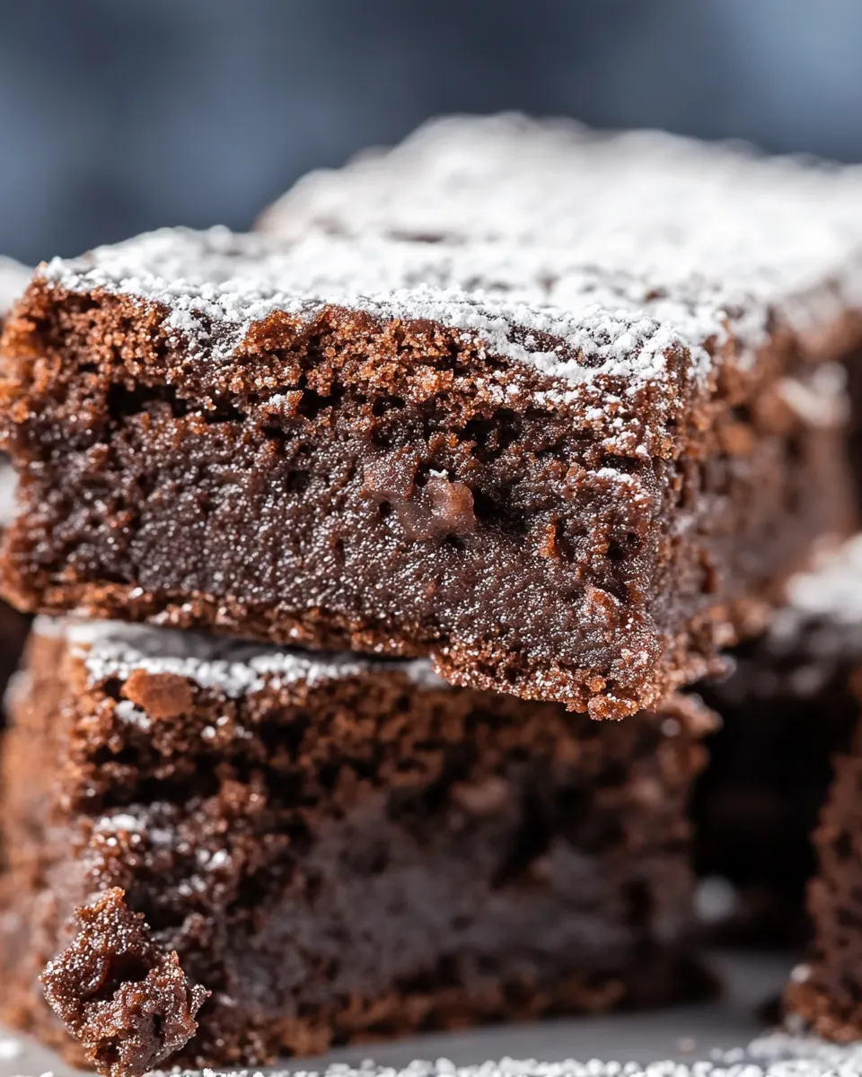 Easy BEST Vegan Brownies food shot