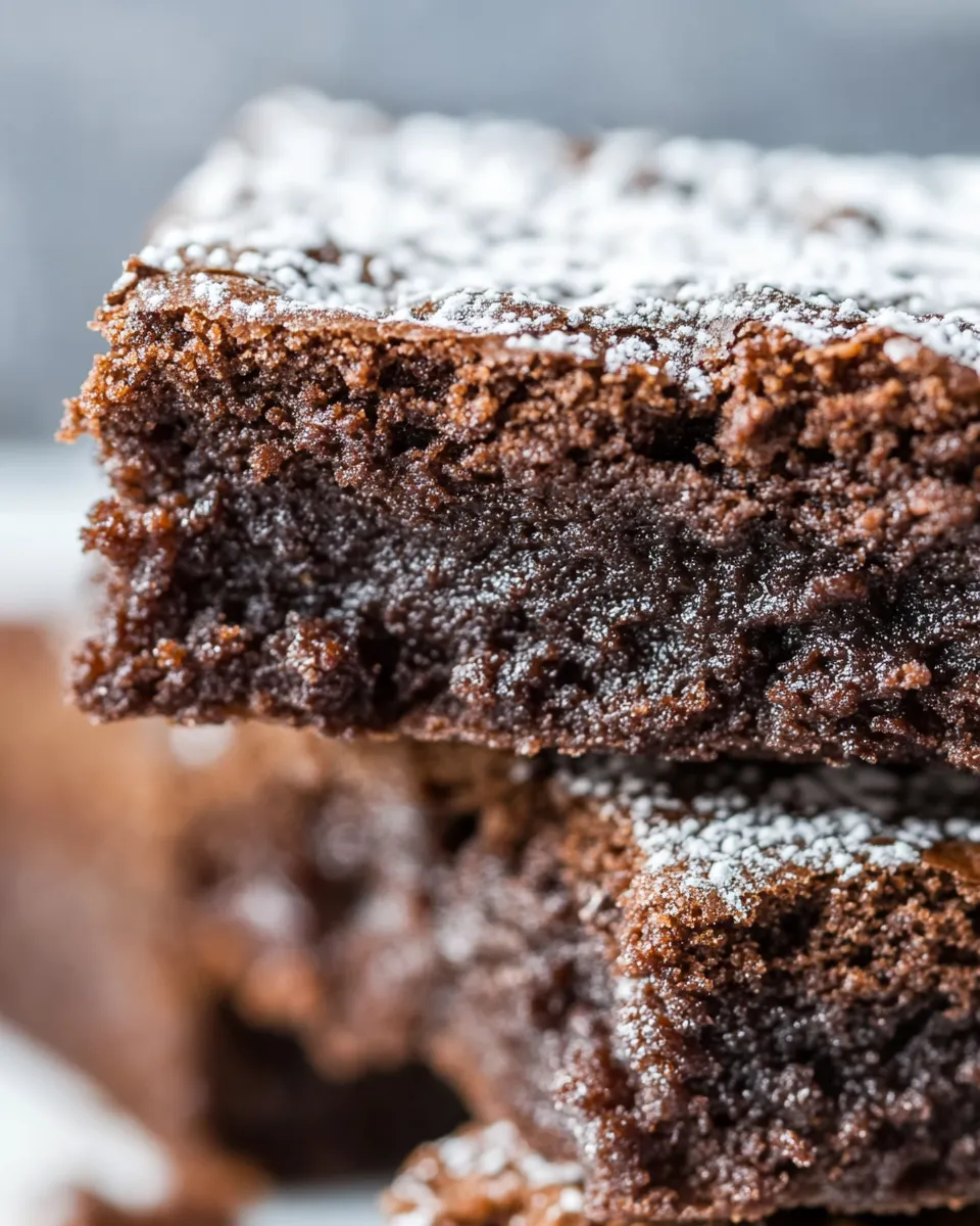 Delicious BEST Vegan Brownies plate image