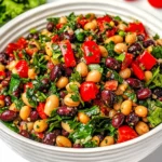 Homemade Balela Salad (Middle Eastern Bean Salad) photo