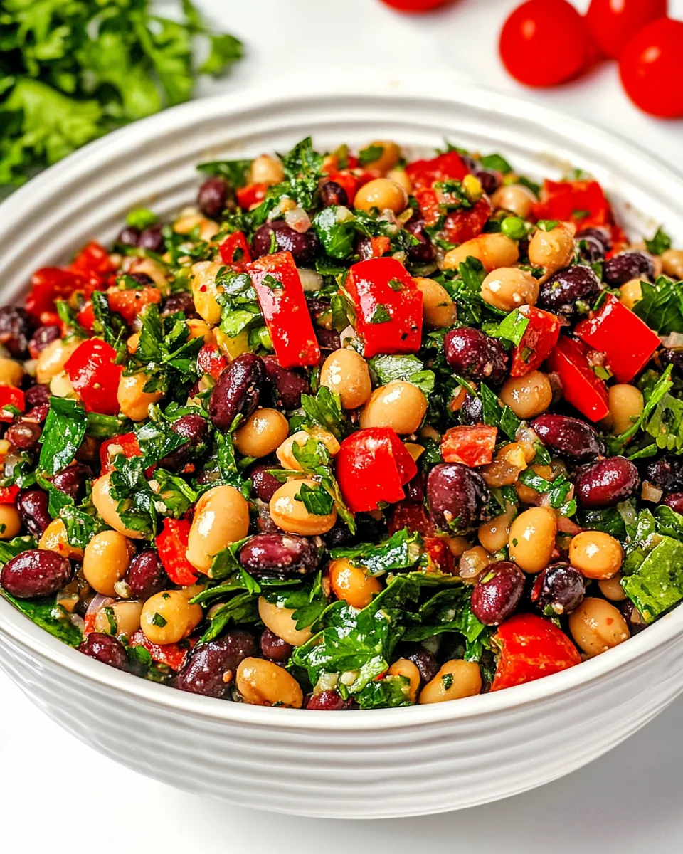 Homemade Balela Salad (Middle Eastern Bean Salad) photo