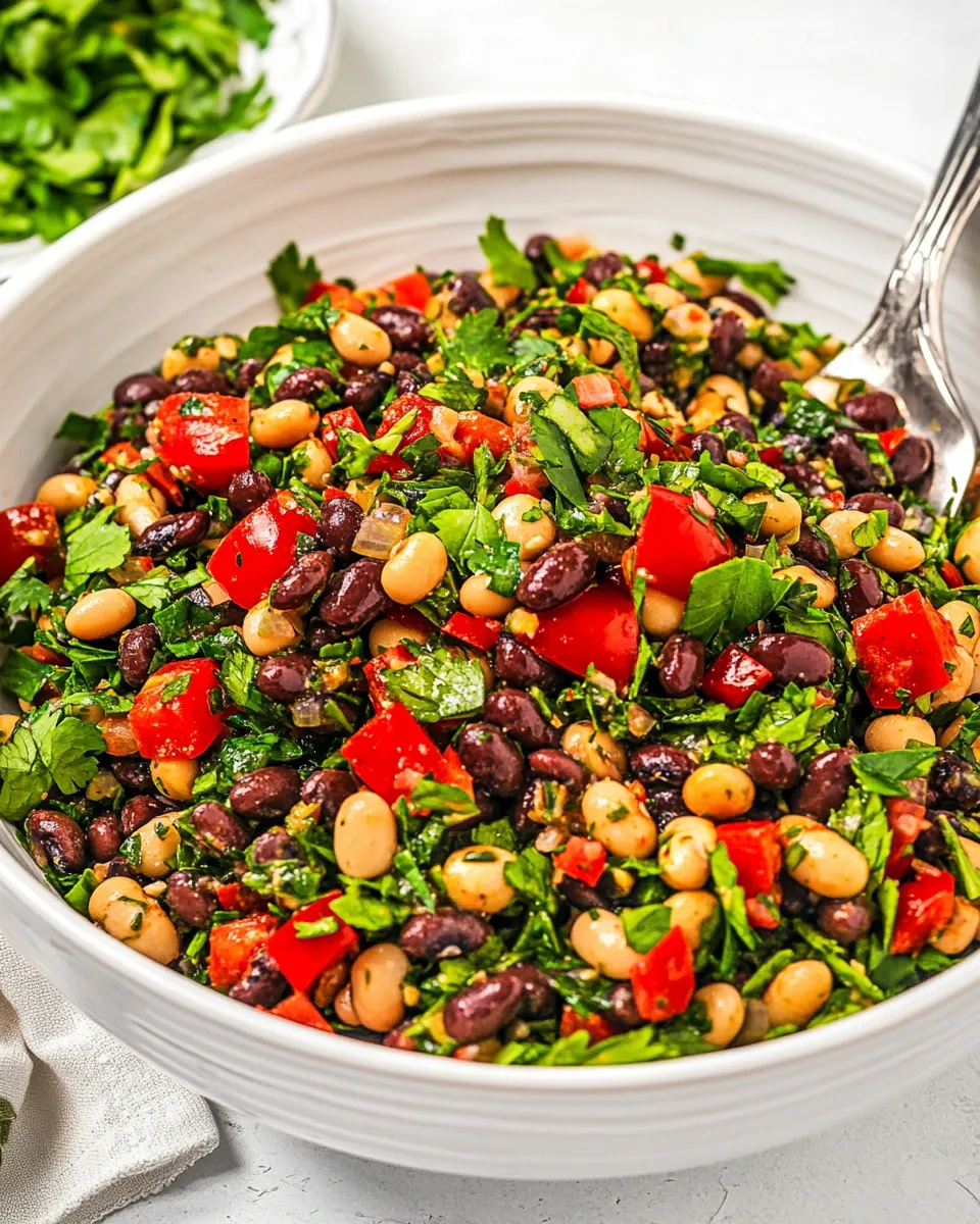 Easy Balela Salad (Middle Eastern Bean Salad) recipe image