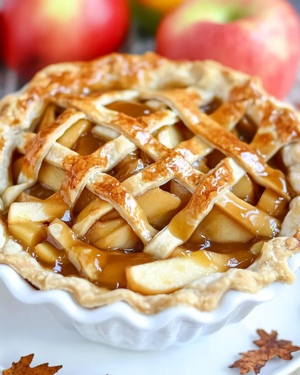 Classic Caramel Apple Pie recipe image