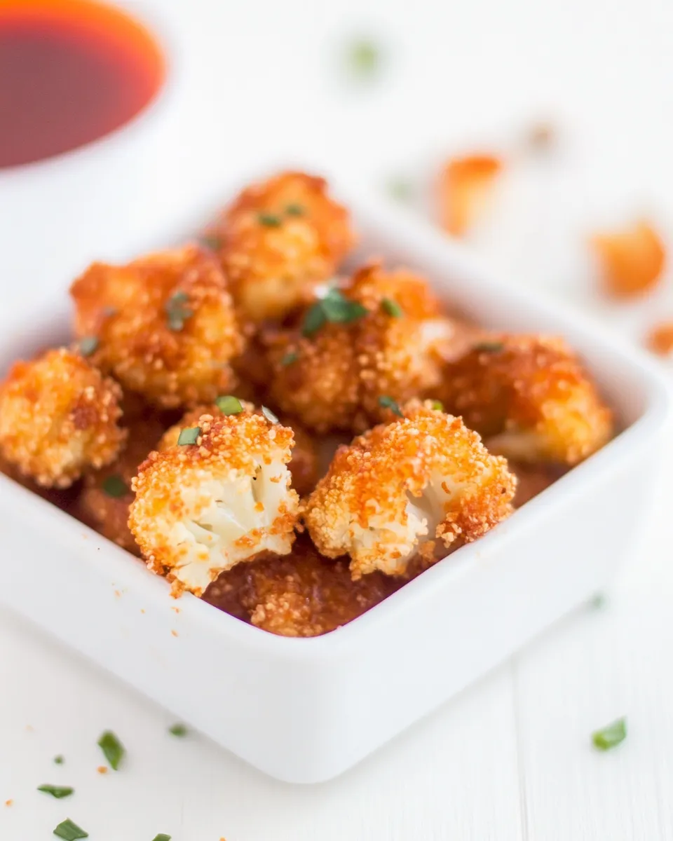 Classic Cauliflower Bites in Honey Sriracha Sauce recipe image