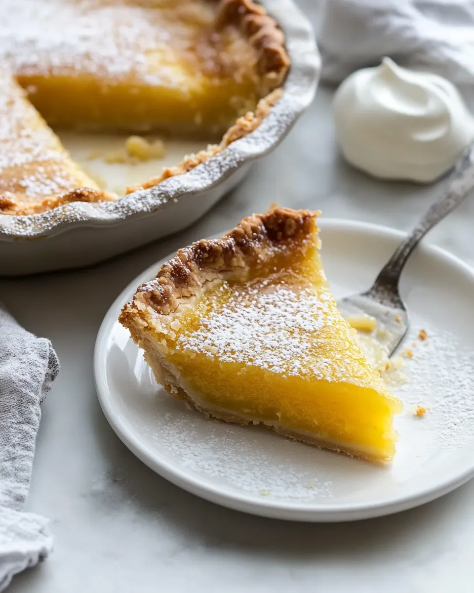 Classic Chess Pie recipe image