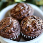 Homemade Chocolate Banana Muffins photo