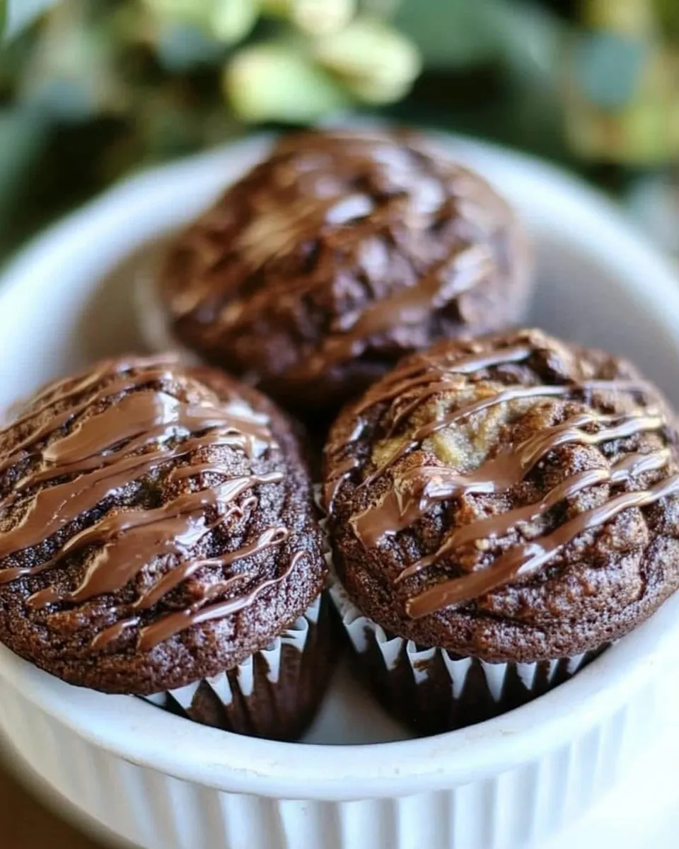 Homemade Chocolate Banana Muffins photo