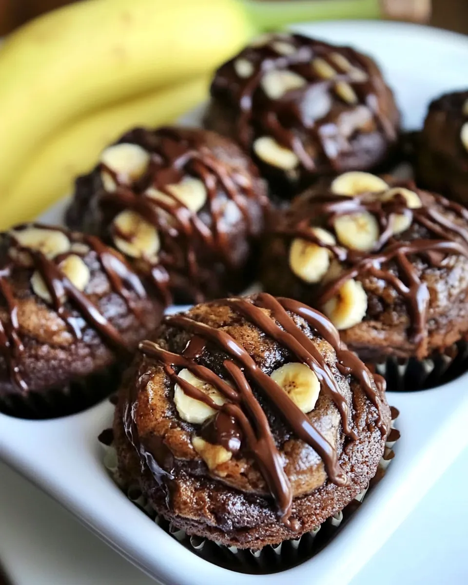Delicious Chocolate Banana Muffins dish photo