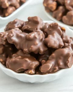 Homemade Chocolate Peanut Clusters recipe photo