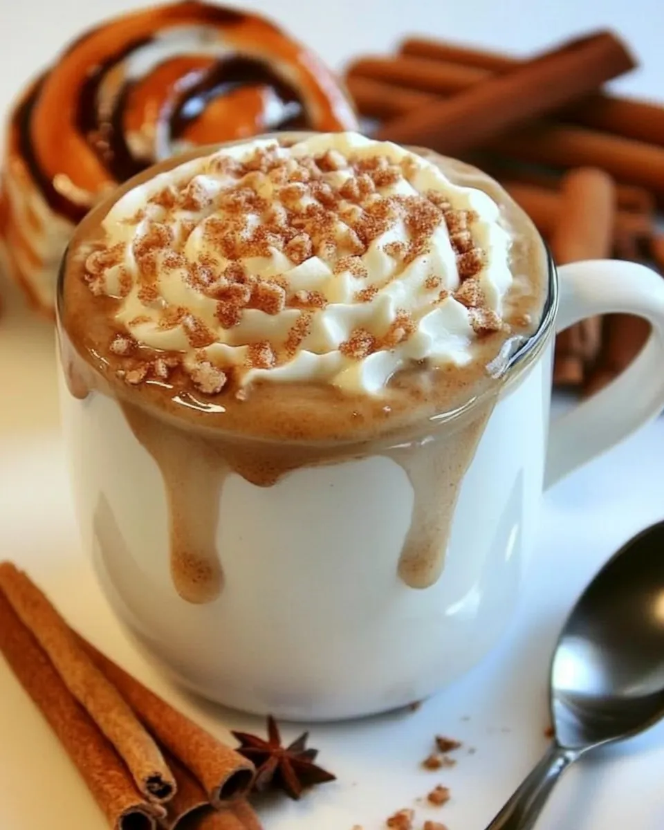 Delicious Cinnamon Roll Latte dish photo
