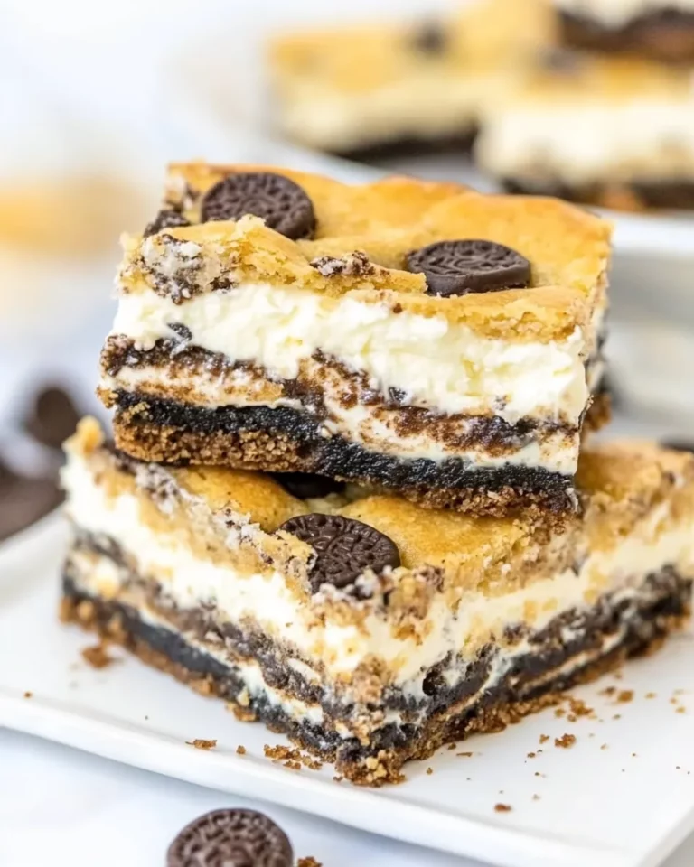 Homemade Cookies and Cream Gooey Bars photo