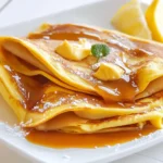 Homemade Crepes with Salted Lemon Butter Caramel recipe photo