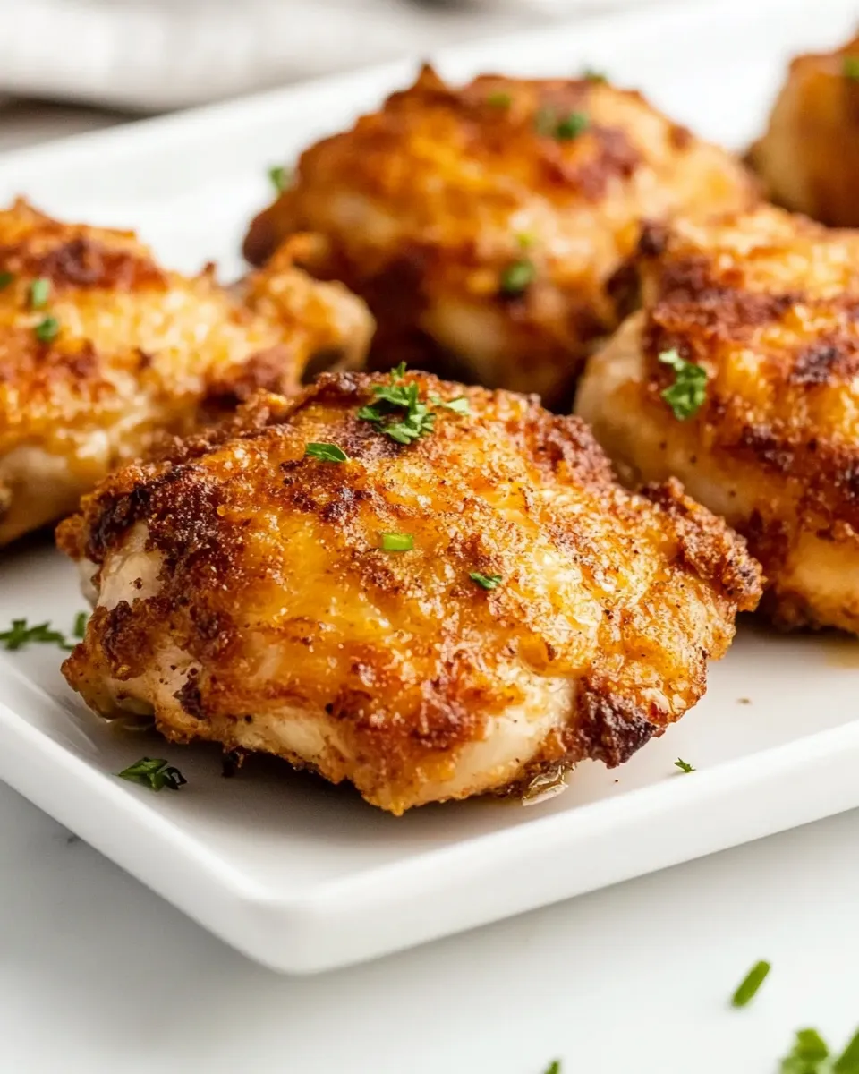 Classic Crispy Air Fryer Chicken Thighs dish photo