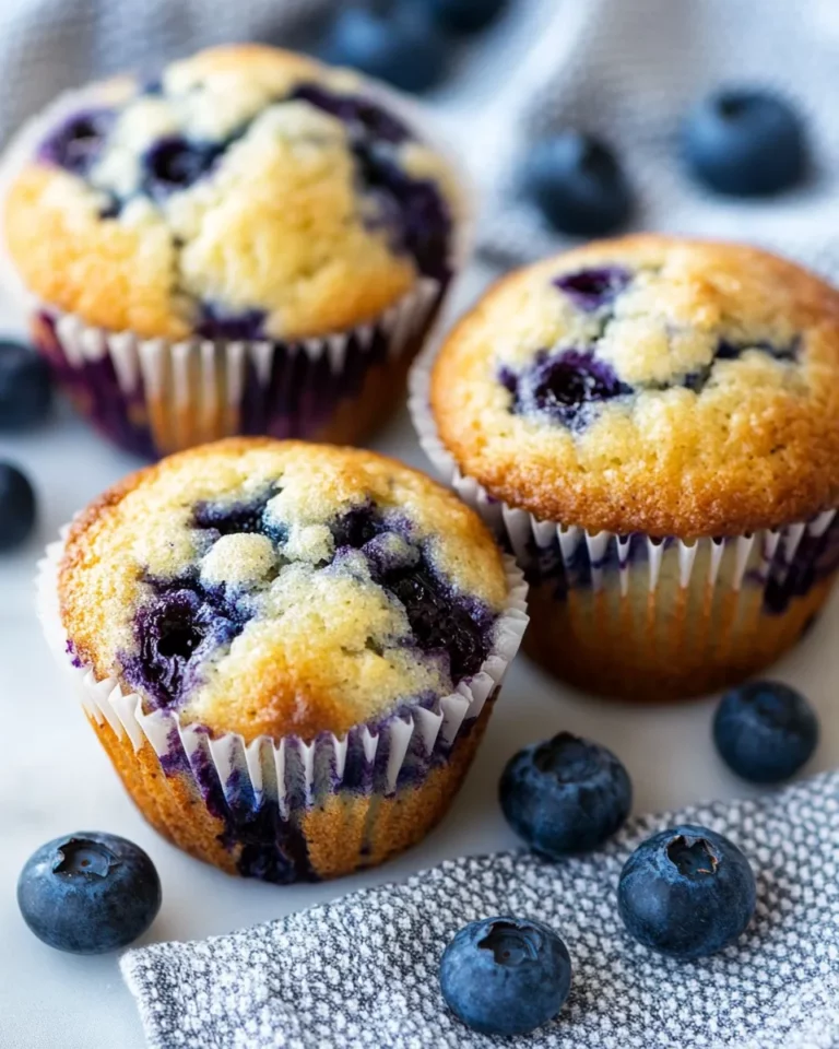 Delicious Easy Homemade Blueberry Muffins photo