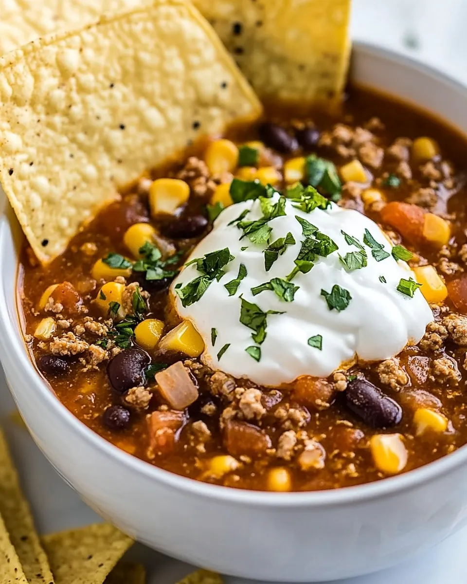 Classic Easy Taco Soup Recipe image