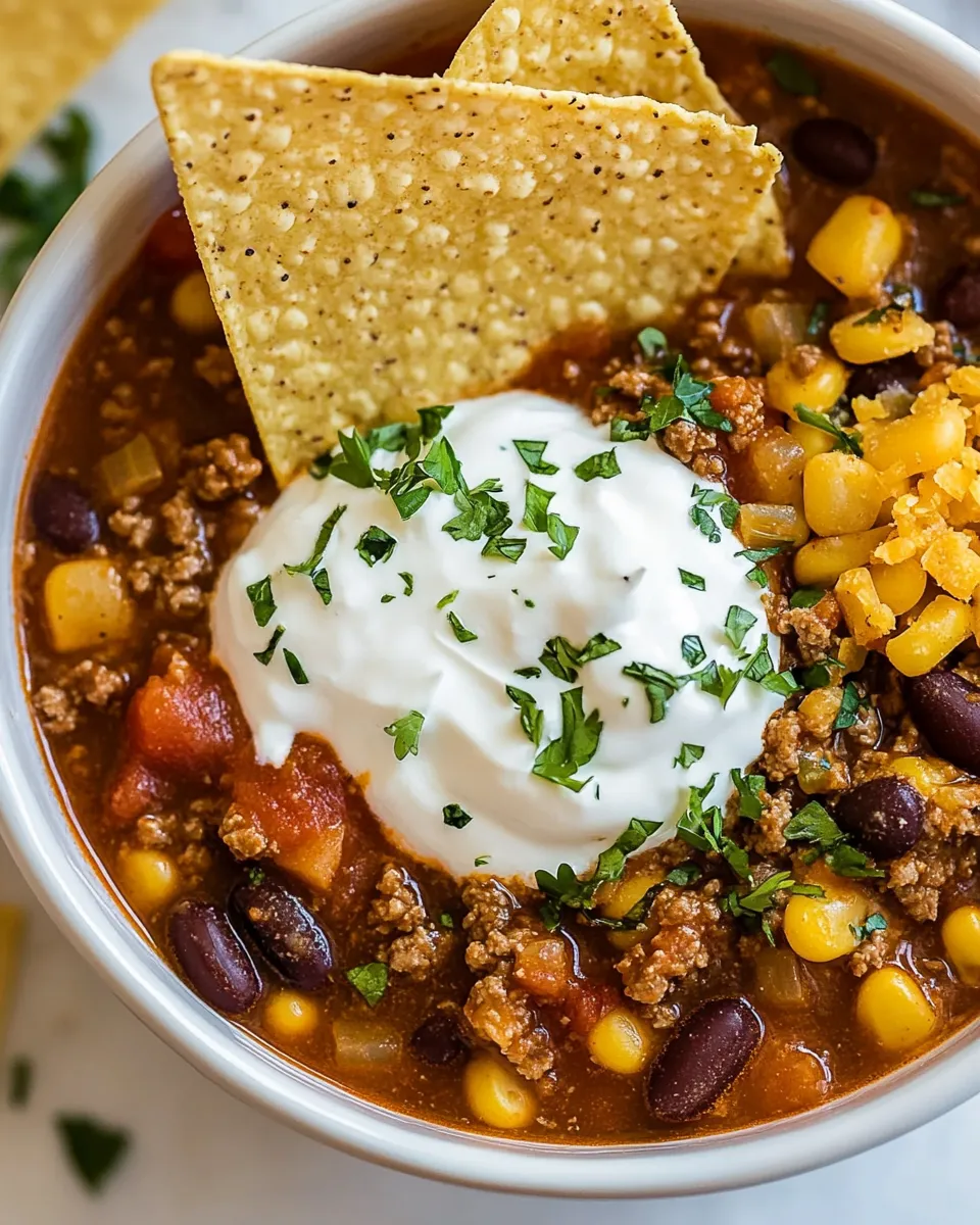 Delicious Easy Taco Soup Recipe recipe photo