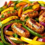 Homemade Easy Turkey Sausage with Peppers & Onions photo
