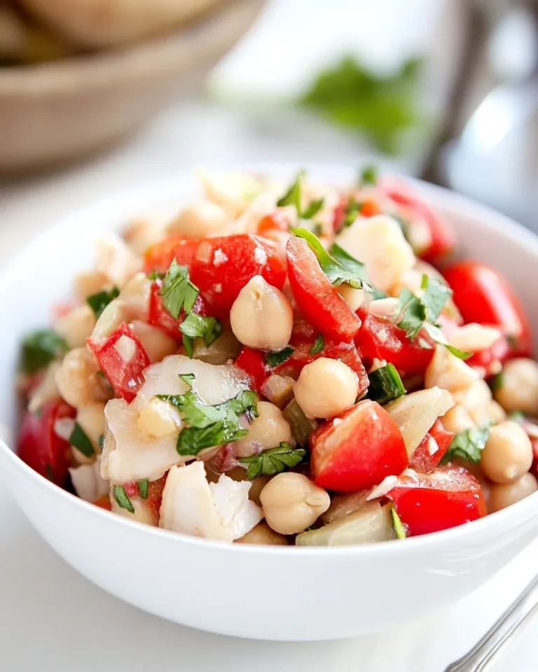 Homemade Ensalada de Bacalao (Chickpea and Bacalao Salad) recipe photo