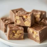 Homemade Fudge with chocolate malt balls recipe photo