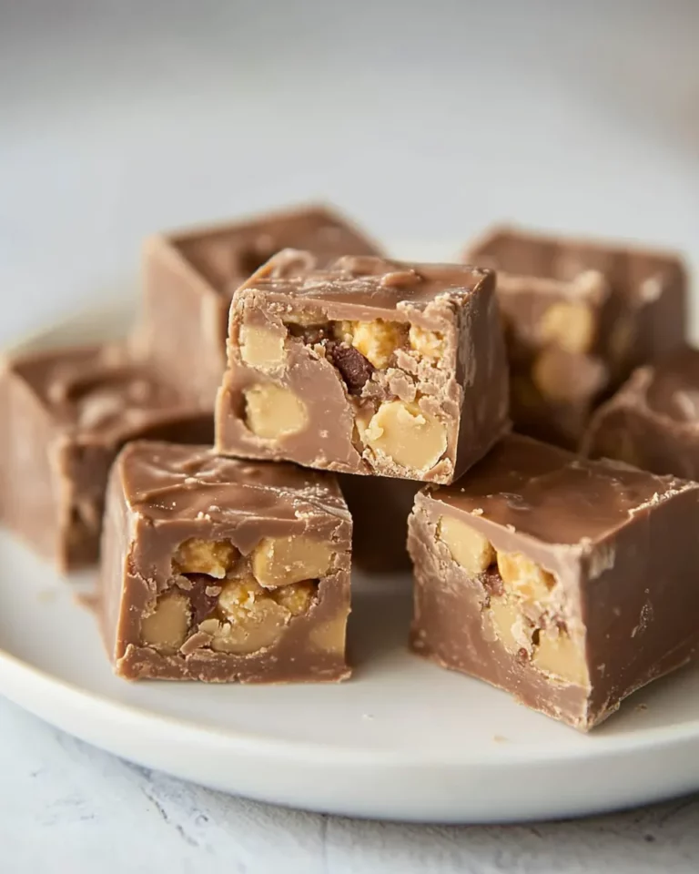Homemade Fudge with chocolate malt balls recipe photo