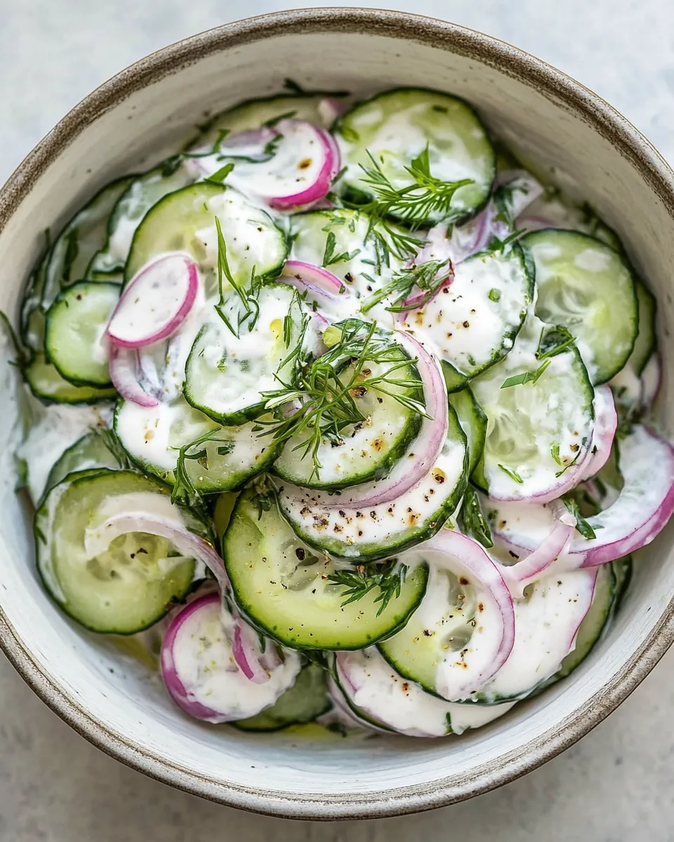 Homemade German Cucumber Salad photo