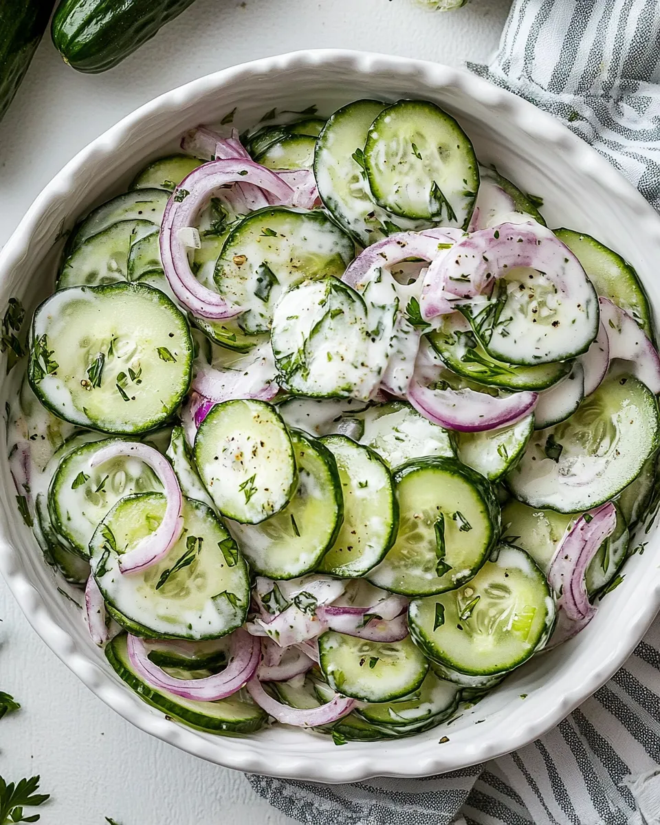 Classic German Cucumber Salad image